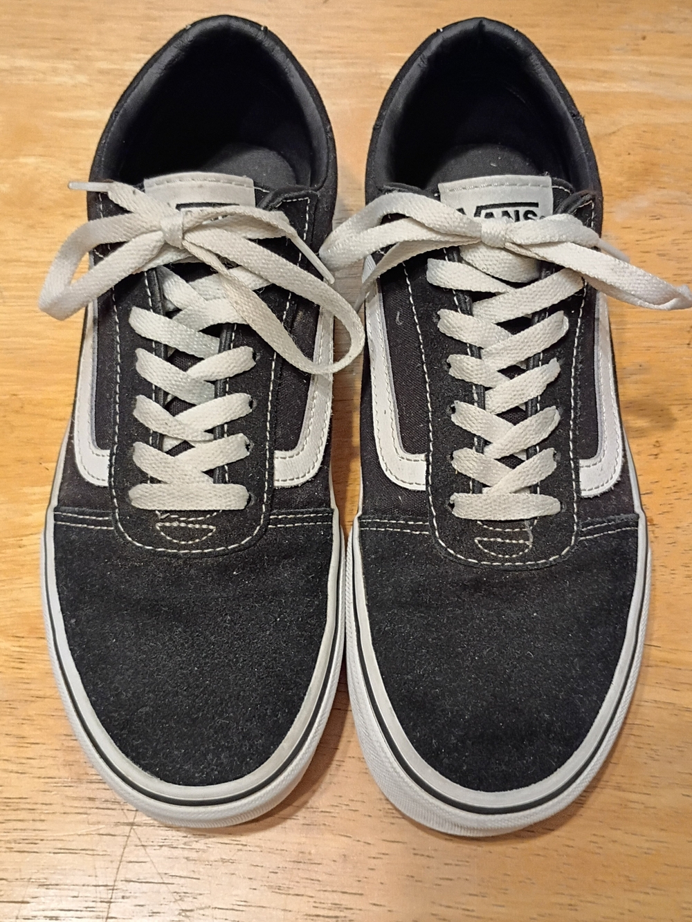 Vans Men's Old Skool Low-Top Sneakers - Black/White Size 8